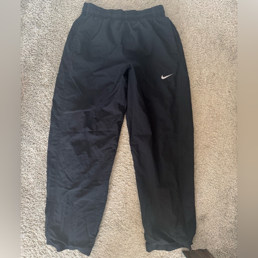 Nike Men's Black Joggers with White Logo